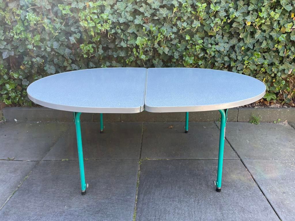 Ovale Camping-tafel kampeer-tafel Lafuma Tuin-Tafel Balkon, Ophalen, Zo goed als nieuw, Campingtafel