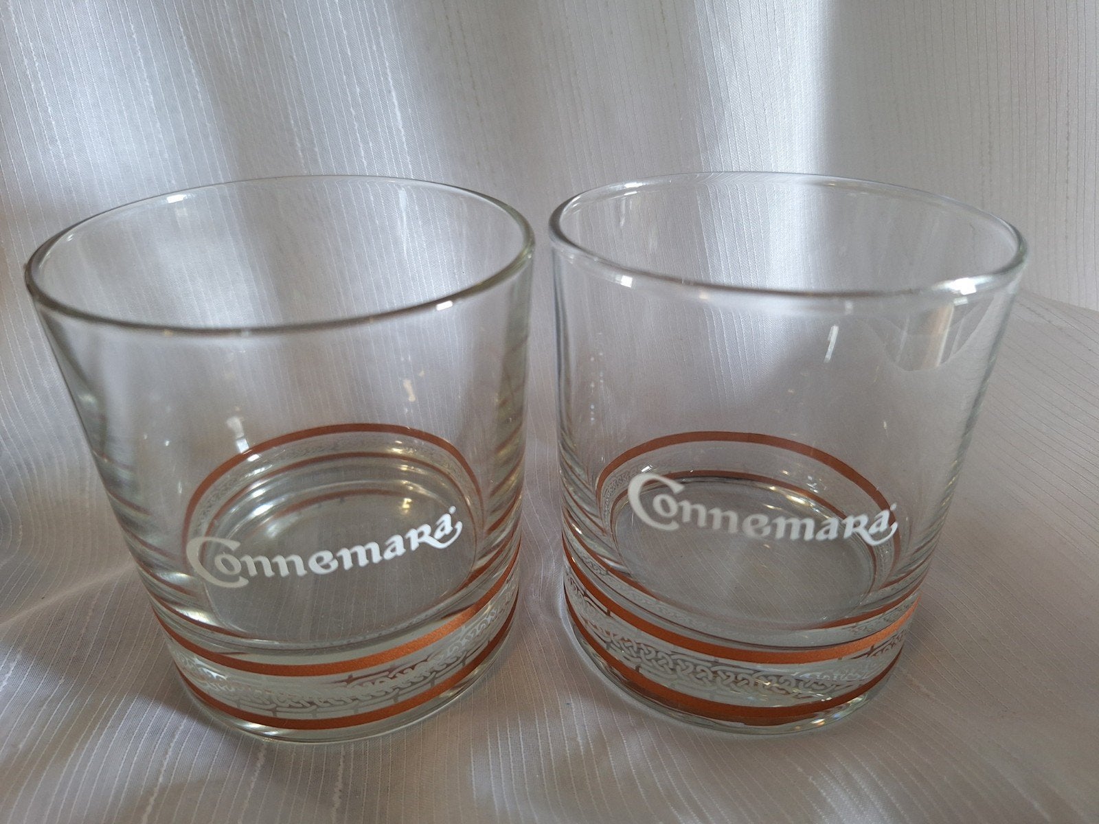 CONNEMARA glazen 2 stuks, 2 strepen, Verzamelen, Glas en Borrelglaasjes, Ophalen of Verzenden, Zo goed als nieuw, Borrel- of Shotglas