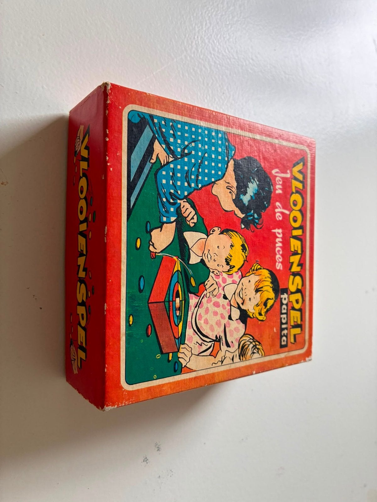 Vintage Vlooienspel Papita - Klassiek Gezelschapsspel, Een of twee spelers, Ophalen of Verzenden, Gebruikt