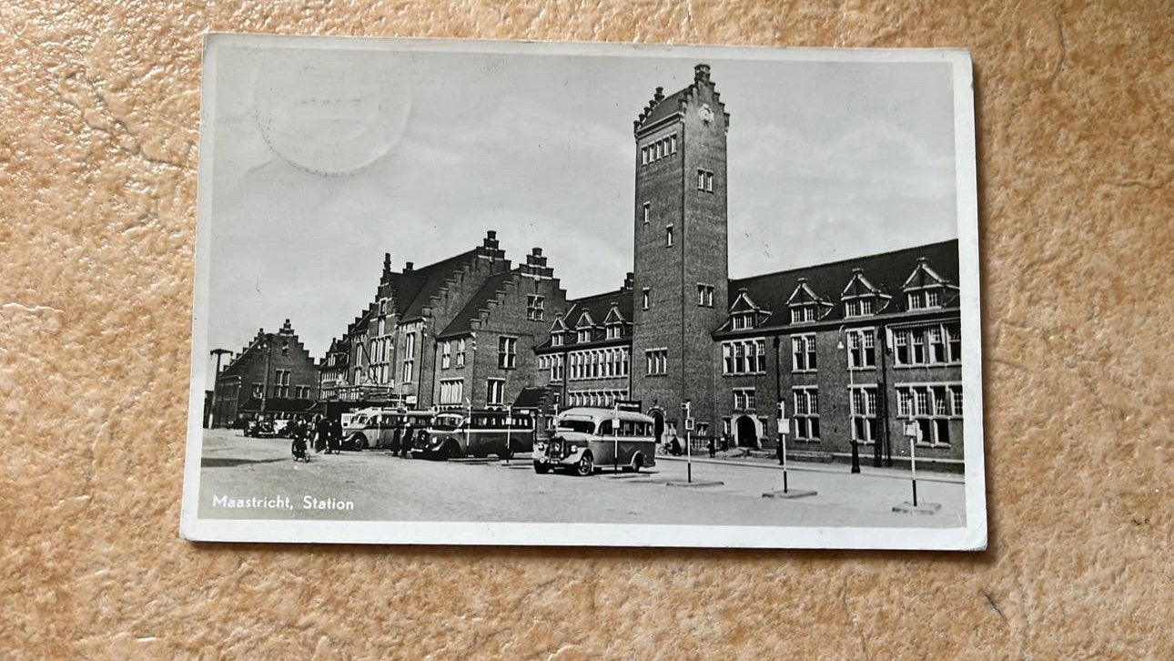 Oldtimer bussen 1947 Maastricht, Ophalen of Verzenden, 1940 tot 1960, Gelopen, Voertuig