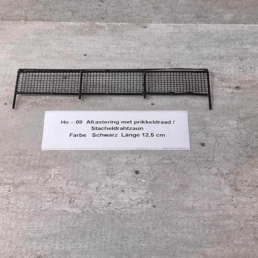 modeltrein Ho – 08 HEKWERK ZWART met prikkeldraad, Overige merken, Gelijkstroom, Natuur, Nieuw