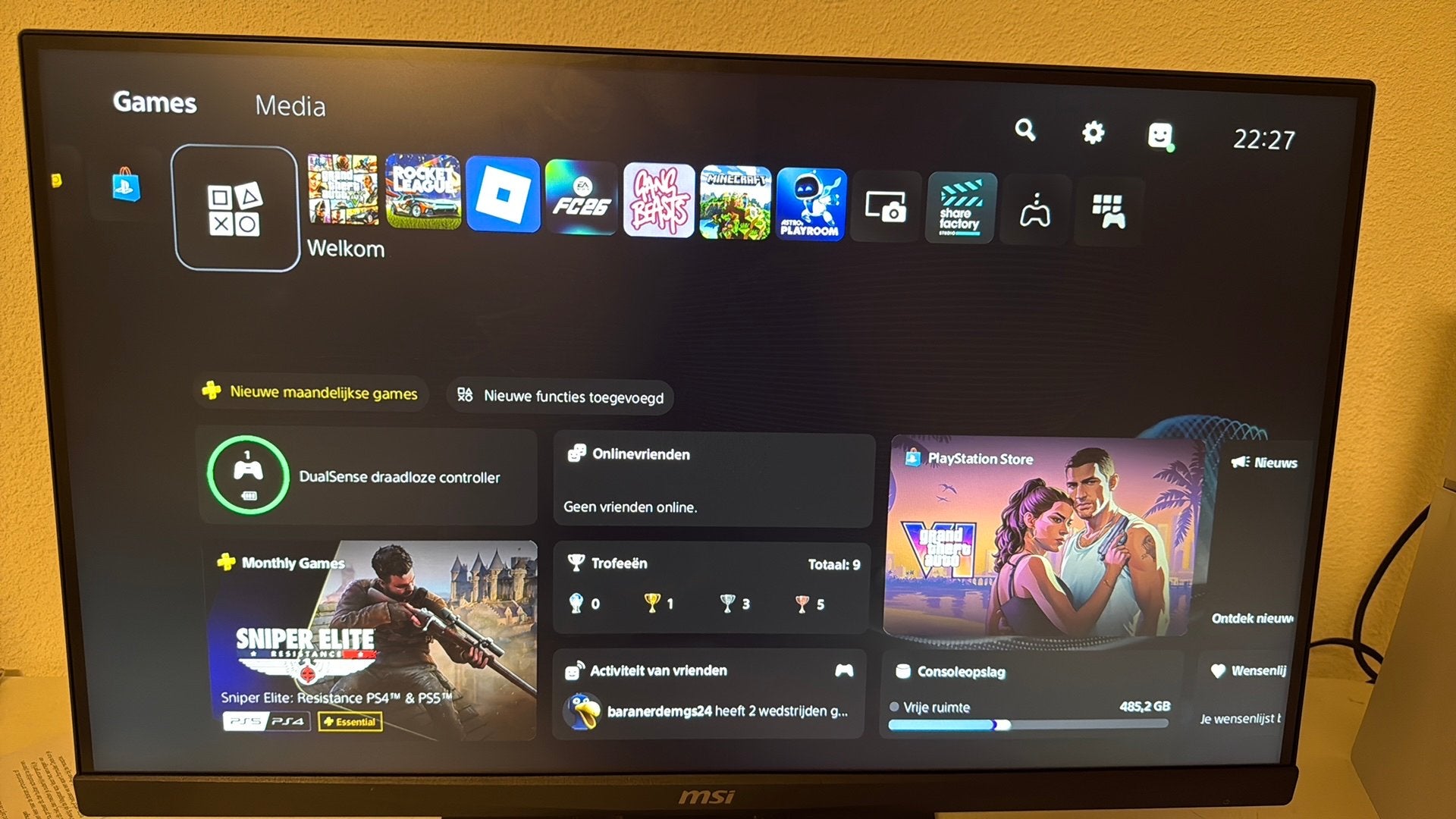 MSI MAG 272QPF E20 27” QHD Gaming Monitor 180Hz, 120 Hz, Zo goed als nieuw, 100 cm of meer, Ophalen