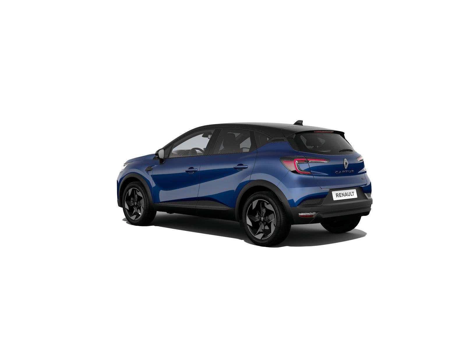 Renault Captur E-Tech full hybrid 160 techno | Nu leverbaar, Auto's, 1789 cc, 4 cilinders, Blauw, Leder en Stof