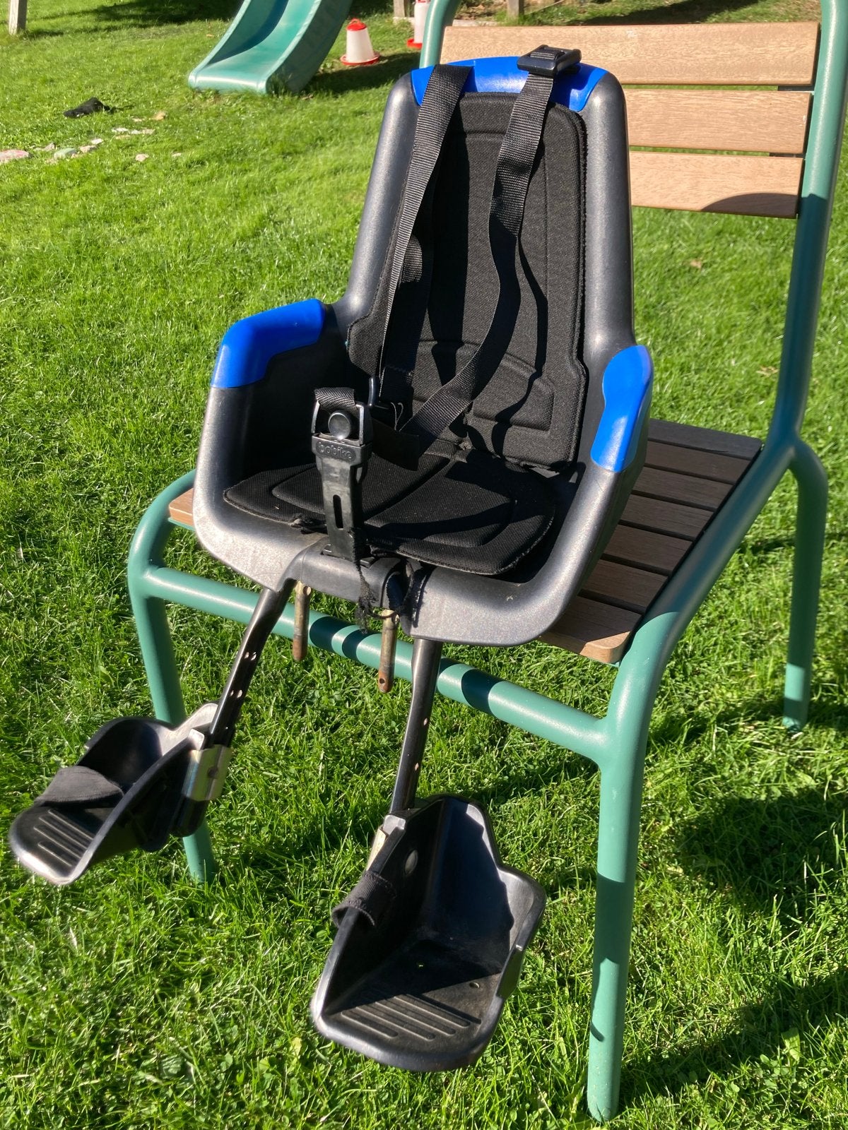 Bobike Mini Fietsstoeltje met Windscherm - Stuurbevestiging, Ophalen, 0 t/m 18 kg, Voorzitje, Gebruikt