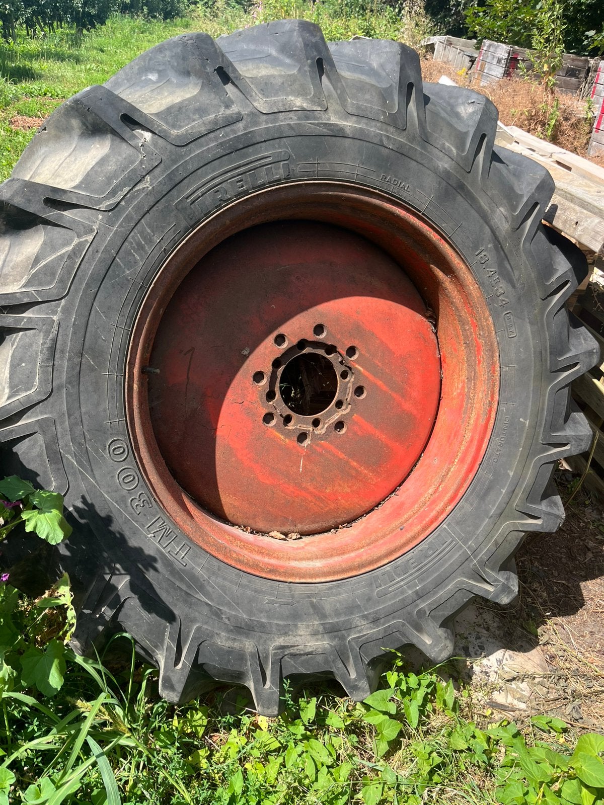 Set tractor wielen, Ophalen