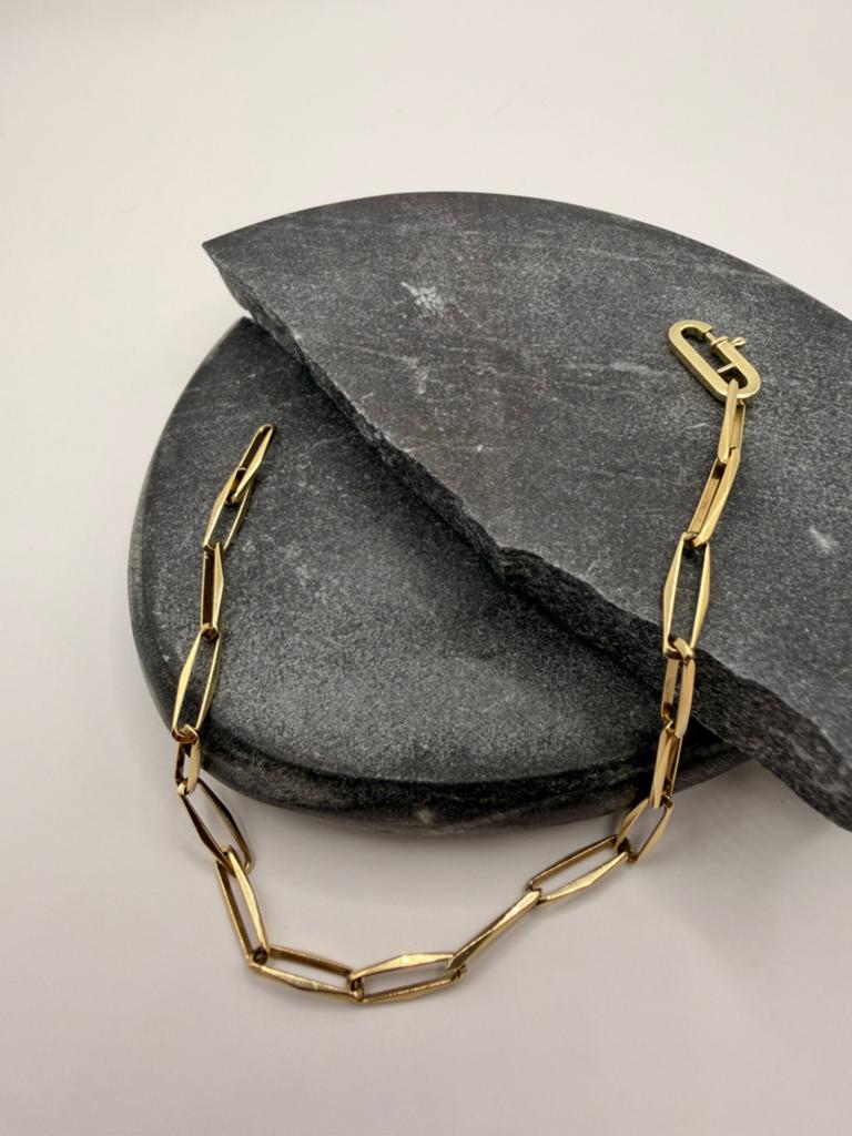 14k Gouden Schitterende Massieve Close Forever Armband, Ophalen of Verzenden, Gebruikt, Goud, Met bedels of kralen