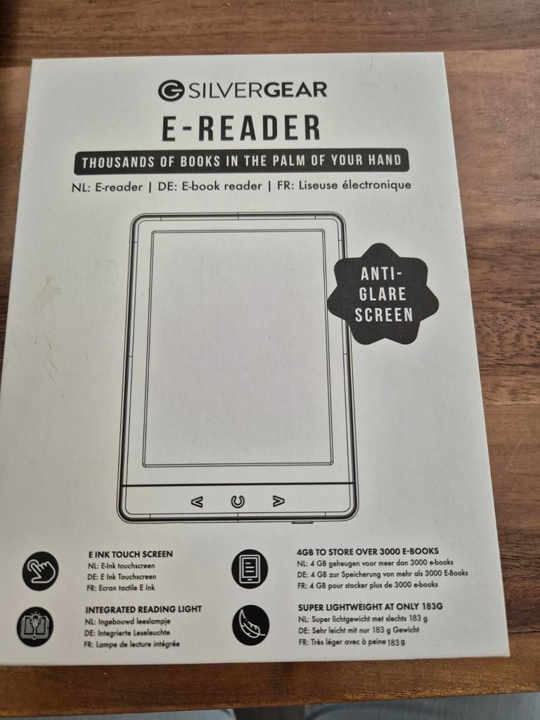 SilverGear E-reader - Nieuw in doos, Ophalen, SilverGear, Nieuw, 4 GB of minder
