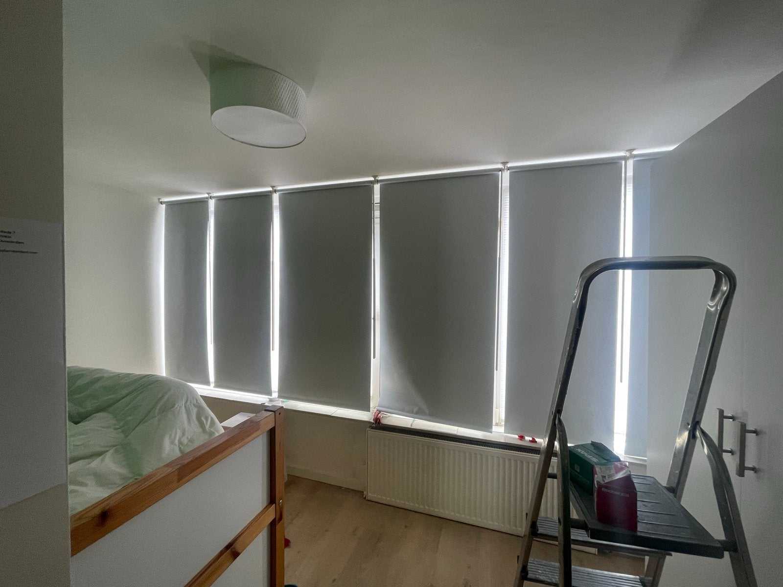 IKEA FRIDANS verduisterende rolgordijnen (6 stuks), Ophalen, Gebruikt, Verduisterend, Wit