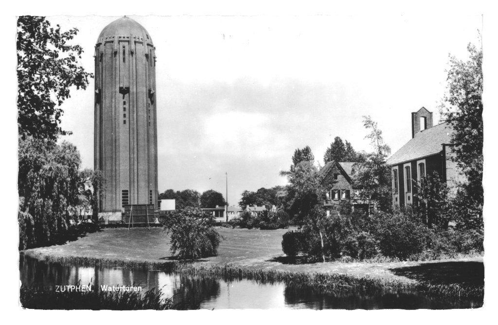 948893 Zutphen 1965 Gld Watertoren Gelopen met postzegel, Verzamelen, Ophalen of Verzenden, 1960 tot 1980, Gelopen, Gelderland