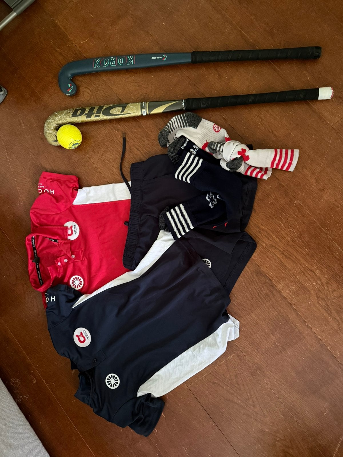 Athena hockey tenue/ jockey outfit/ hockeystick, Ophalen, Gebruikt, Stick