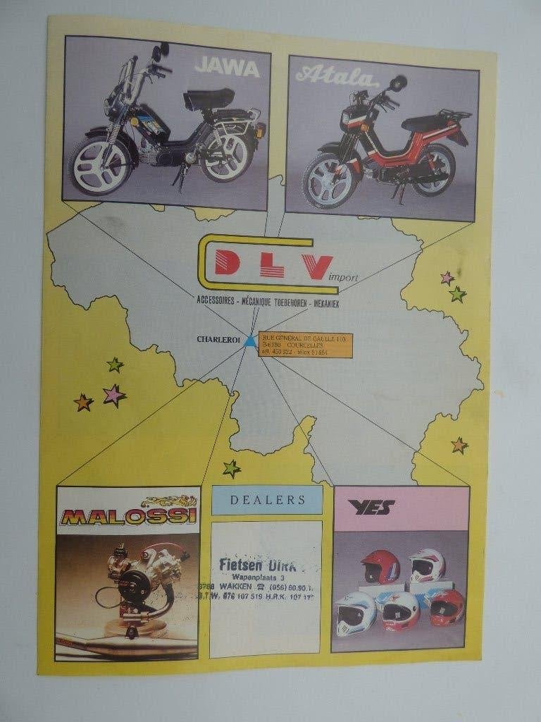 JAWA & ATALA GAMMA 1988 FOLDER, Ophalen of Verzenden, Gebruikt