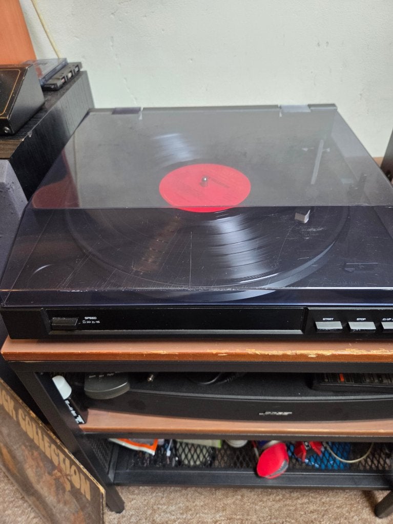 Nikkei NTT01U platenspeler kan op line of phono, Audio, Tv en Foto, Platenspelers, Ophalen of Verzenden, Zo goed als nieuw, Platenspeler