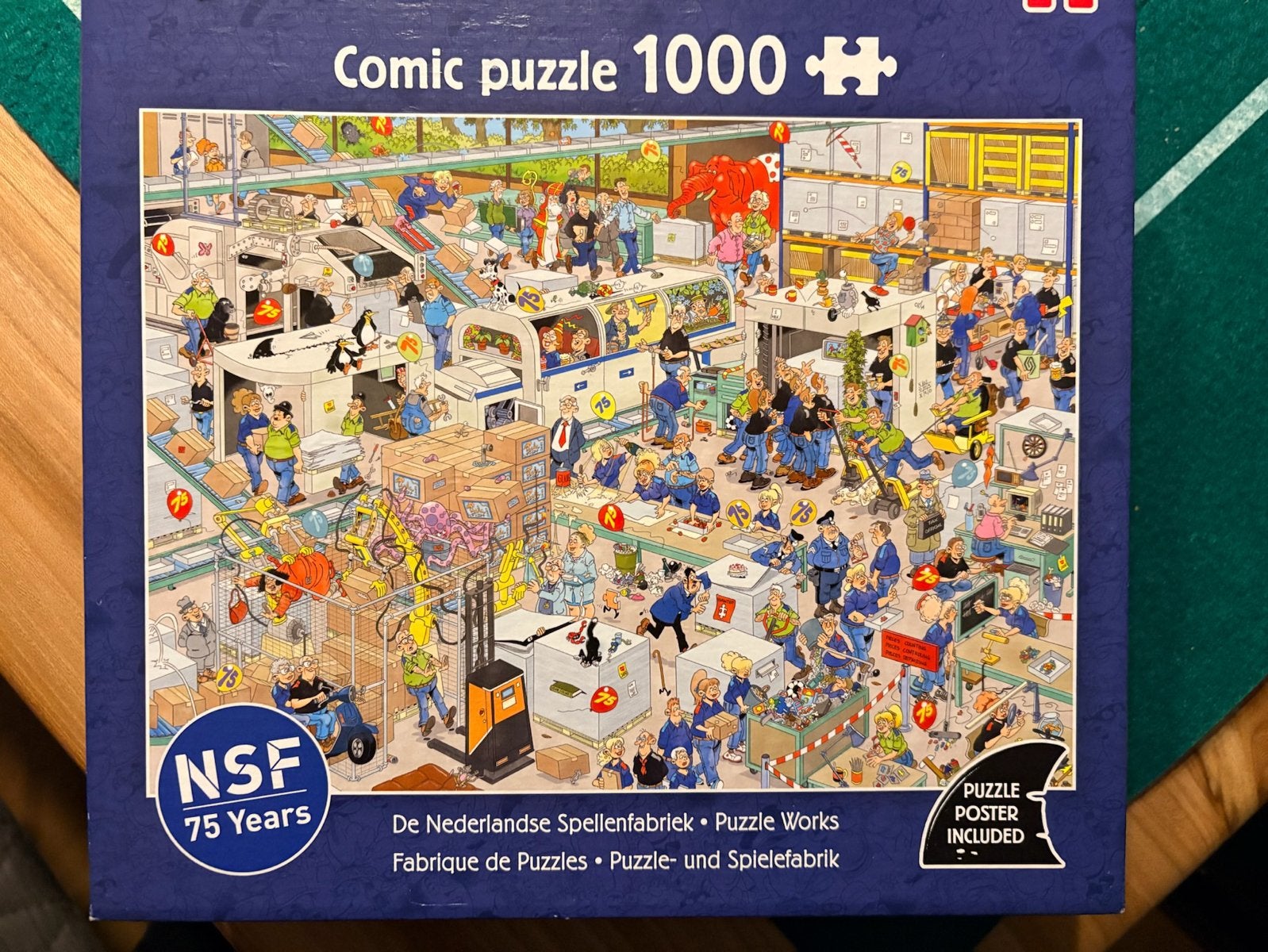 Jan van Haasteren: de spellenfabriek (1000), Ophalen, 500 t/m 1500 stukjes, Zo goed als nieuw, Legpuzzel