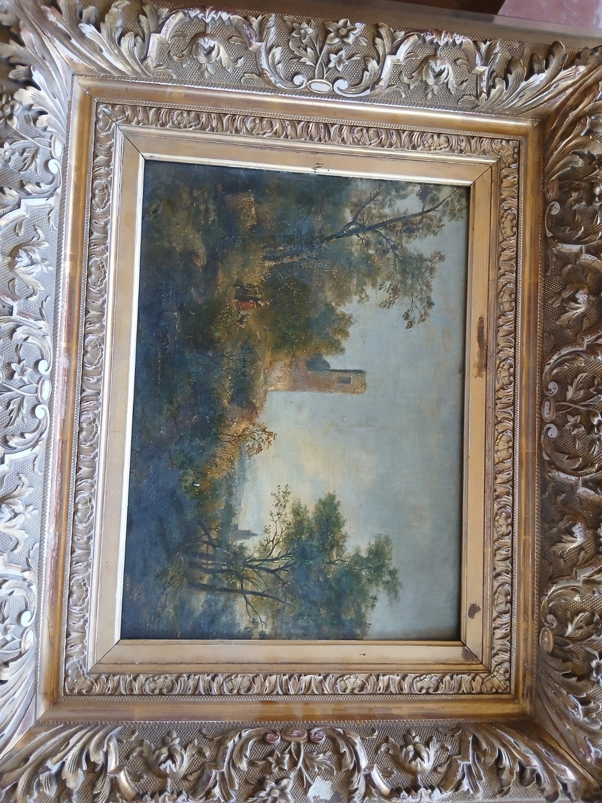 oud schilderij, Ophalen