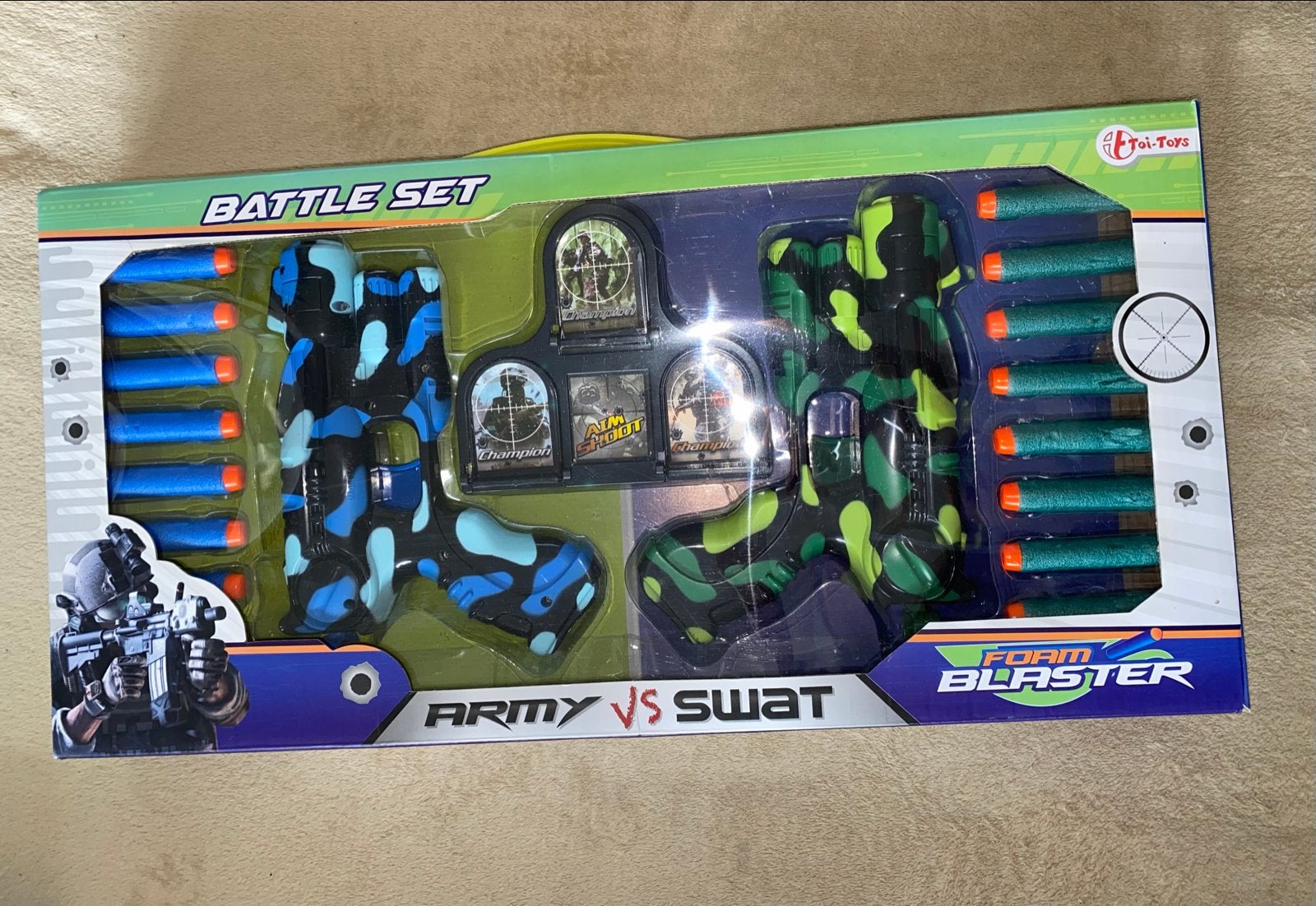 Army vs Swat Foam Blaster Battle Set - Eén gebroken, Ophalen of Verzenden, Gebruikt