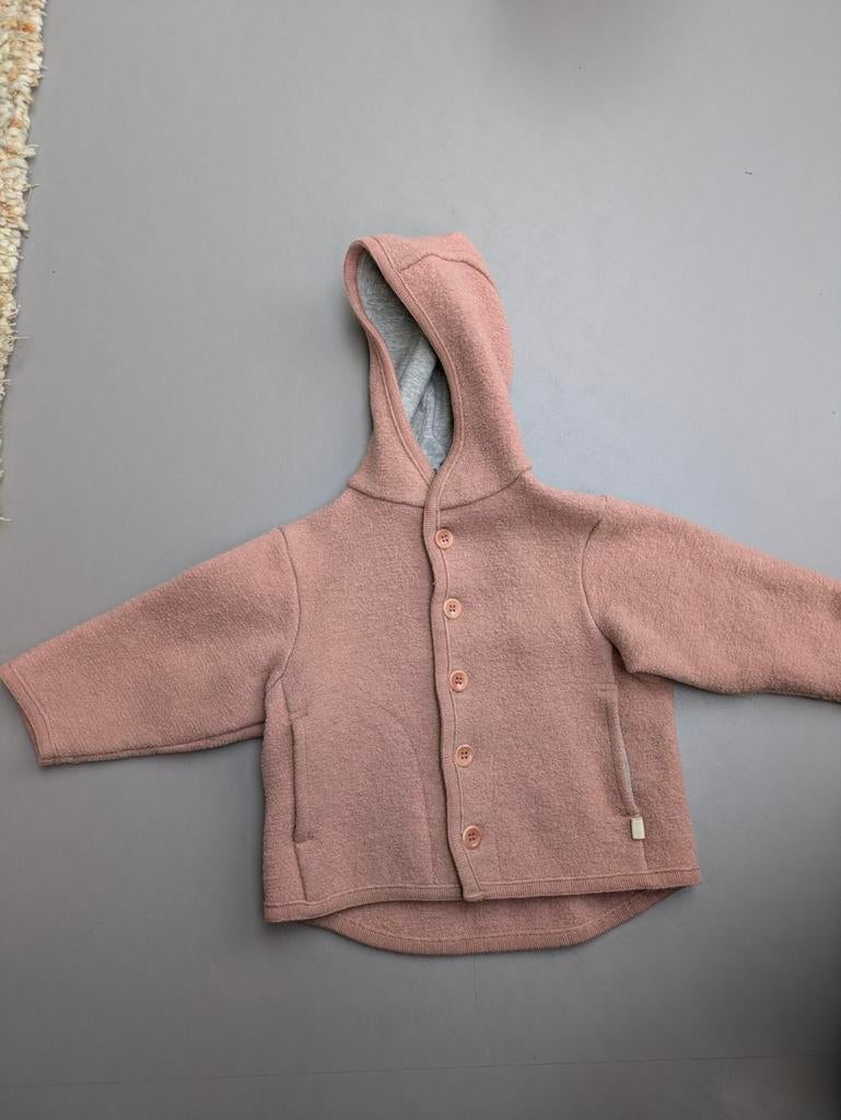 Mooi oudroze wollen jasje van Disana, maat 86/92, Kinderen en Baby's, Babykleding | Maat 86, Ophalen of Verzenden, Zo goed als nieuw