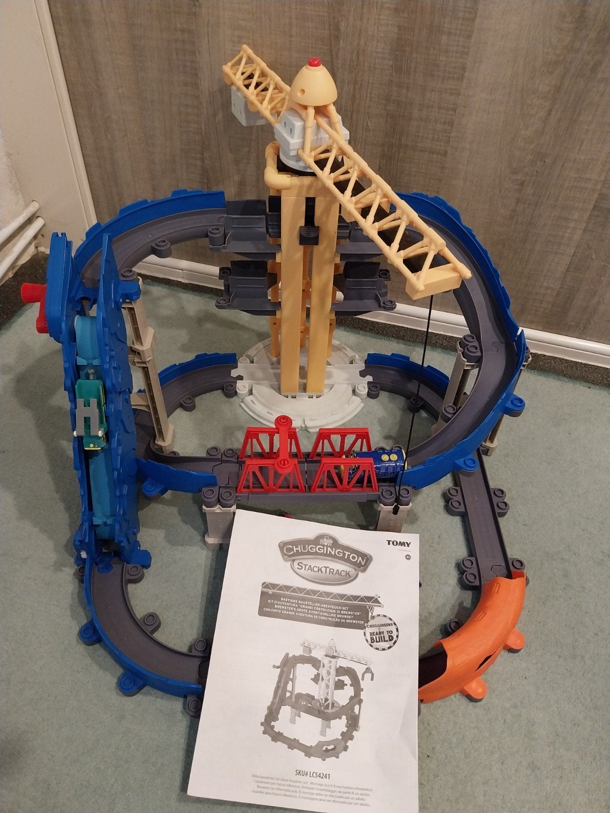 Chuggington Treinset met Kraan en Bruggen, Kinderen en Baby's, Speelgoed | Overig, Ophalen of Verzenden, Gebruikt, Jongen of Meisje