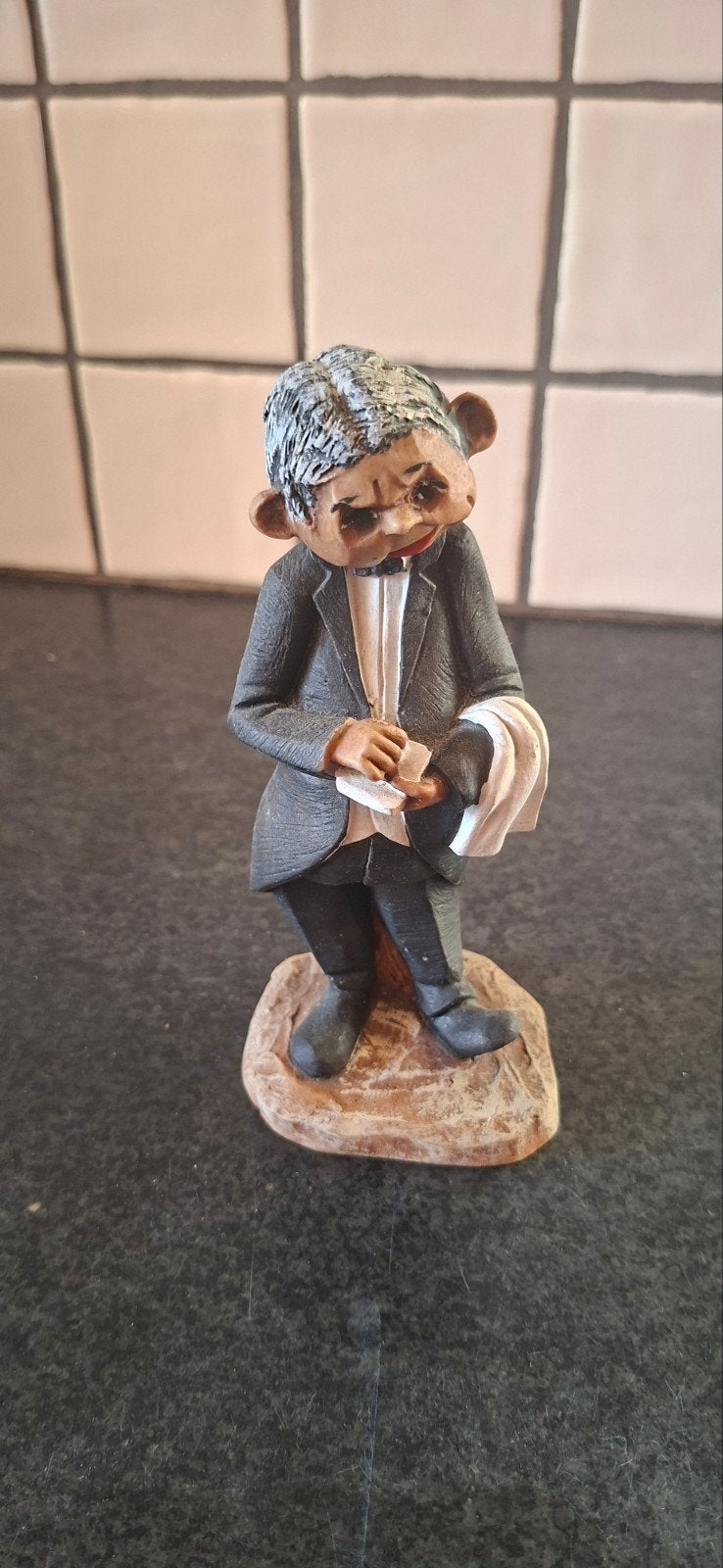 Grappig beeldje van een ober - decoratie, Ophalen