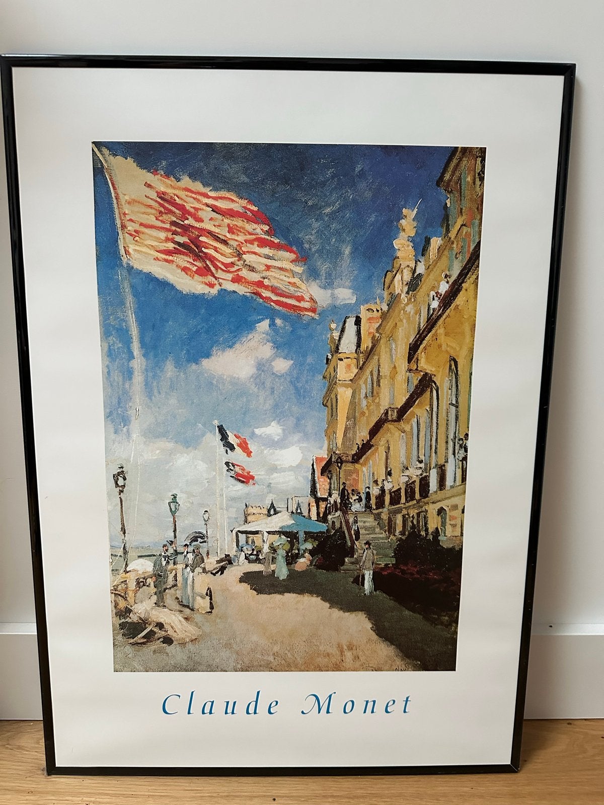 Claude Monet - De Rue Montorgueil in Parijs, 1878, Antiek en Kunst, Ophalen, Impressionistisch, Print, Ingelijst