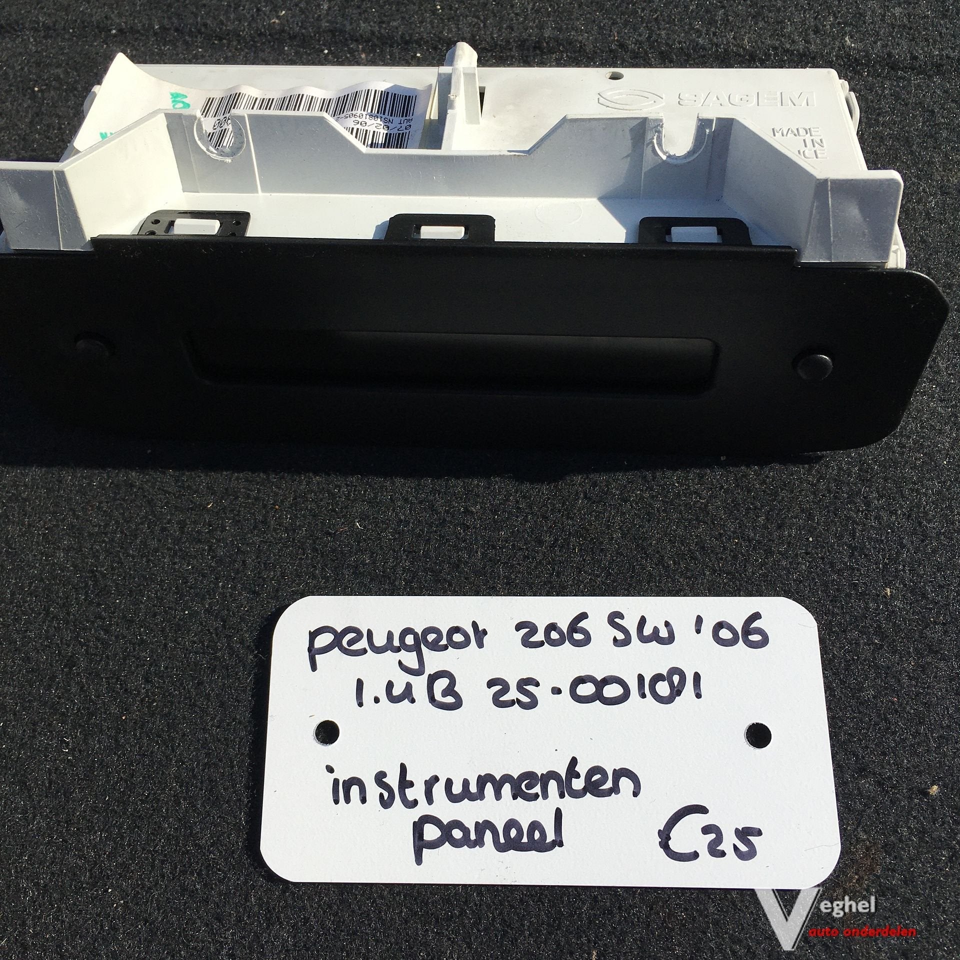 Peugeot 206 SW 1.4 Benzine 2006 2500181  Instrumentenpaneel, Auto-onderdelen, Gebruikt, -, -, Ophalen of Verzenden