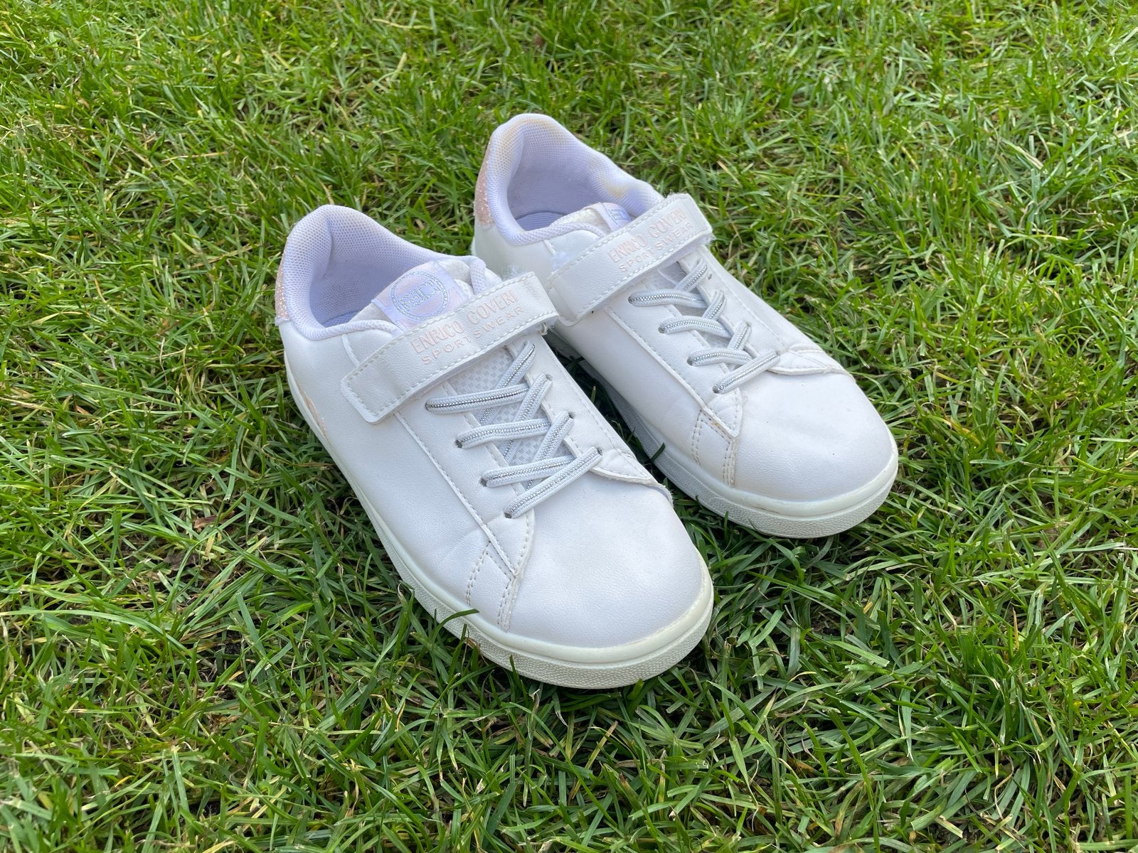 Enrico Coveri kinderschoenen wit klittenband maat 34, Ophalen of Verzenden, Gebruikt, Jongen of Meisje, Schoenen