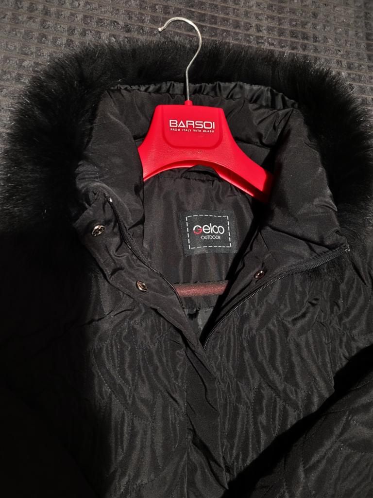 Gelco Outdoor Zwarte Gewatteerde Jas met Bontkraag Maat 50, Gelco Outdoor, Zwart, Maat 46/48 (XL) of groter, Ophalen of Verzenden