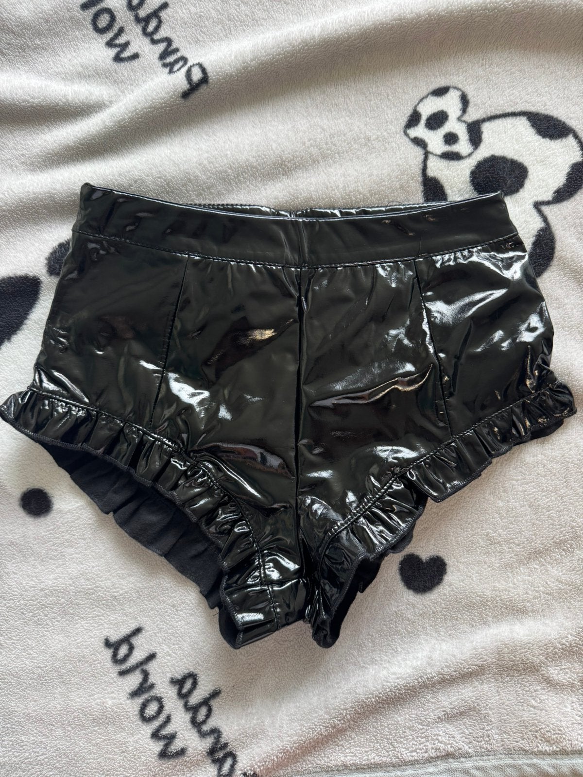 Leren korte broek, Kleding | Dames, Broeken en Pantalons, Ophalen of Verzenden, Zo goed als nieuw, Maat 36 (S), Kort