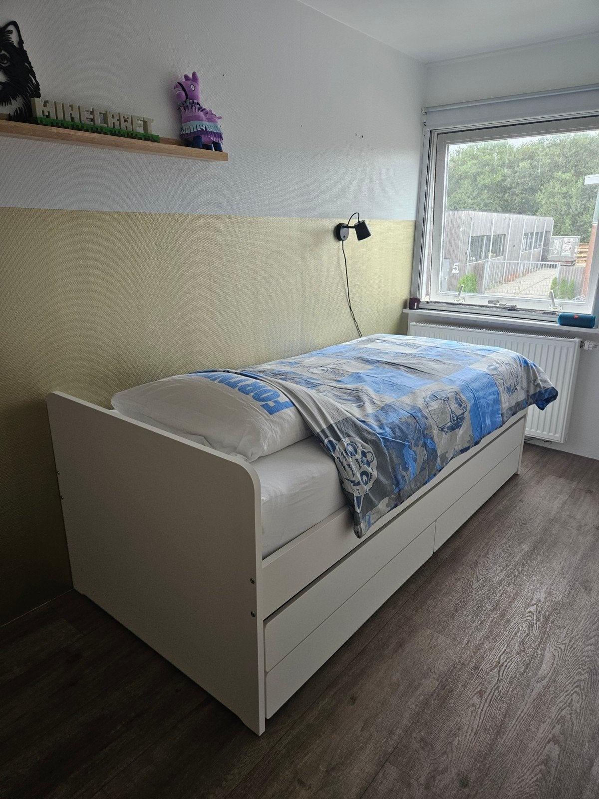 IKEA Slakt bed 90x200 met lades, Ophalen, Gebruikt, 90 cm, Eenpersoons