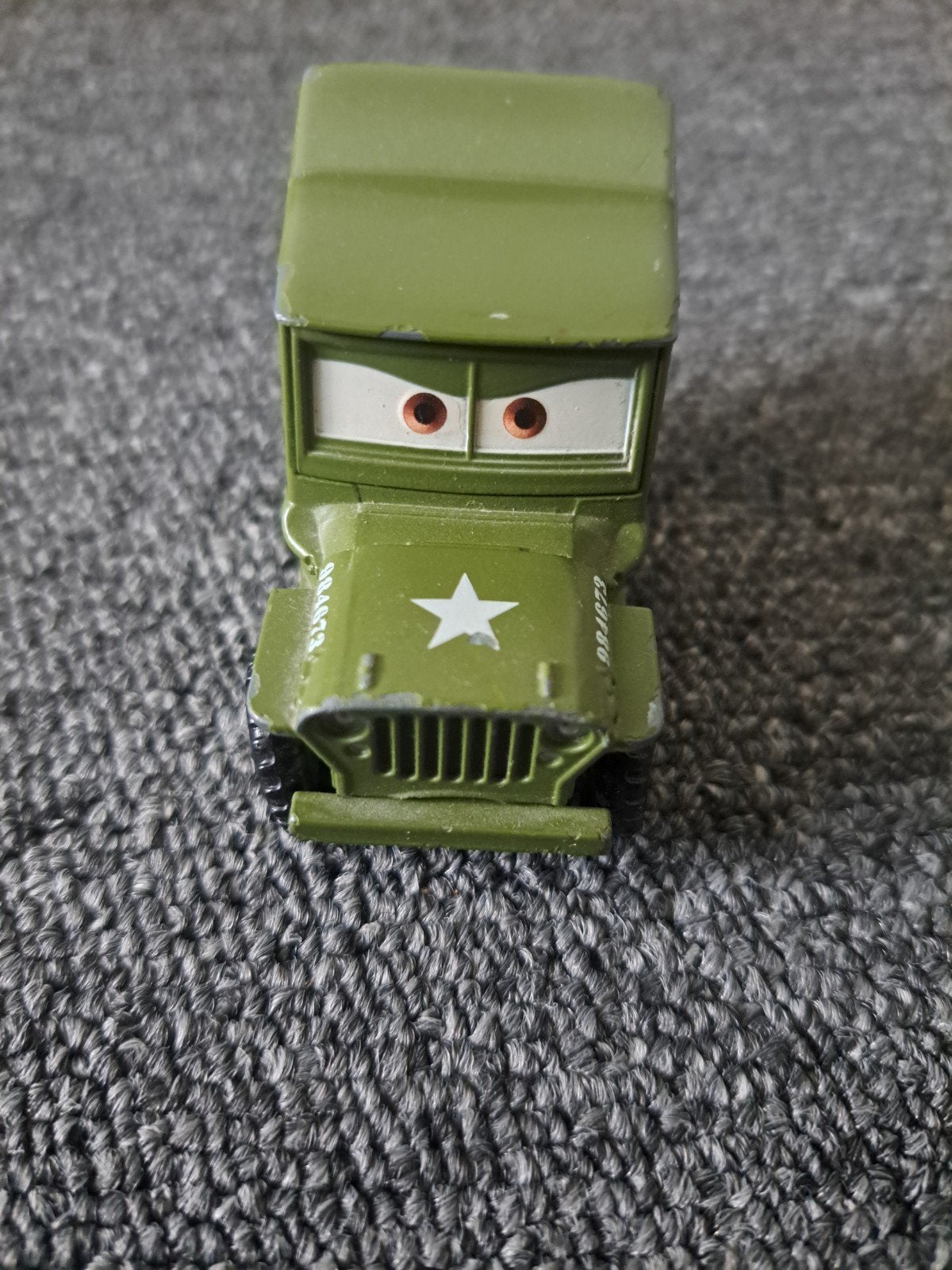 Disney Cars Sarge speelgoedauto, Ophalen of Verzenden, Gebruikt