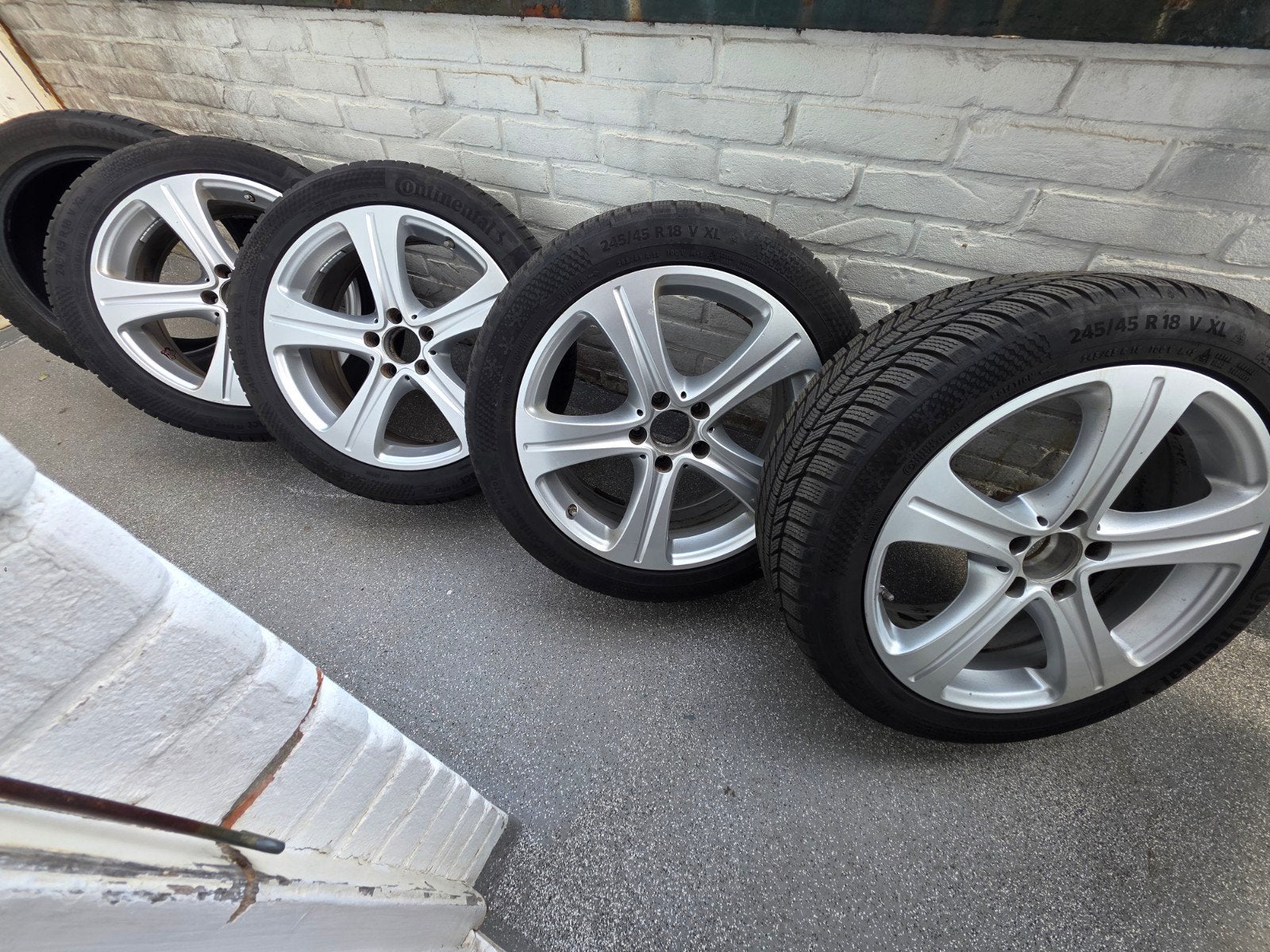 Continental WinterContact TS 870 P winterbanden met velgen, 18 inch, Banden en Velgen, Personenwagen, Gebruikt