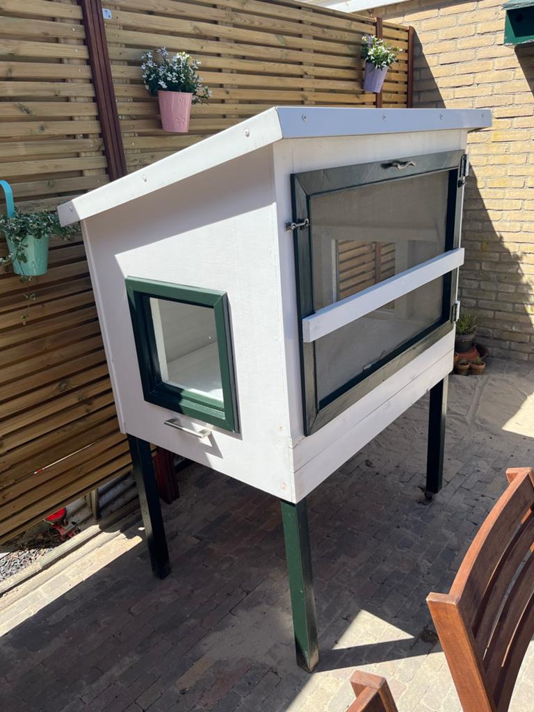 Baby / peuter buiten bedje / slaaphuisje incl matras, Ophalen, Gebruikt, Ledikant