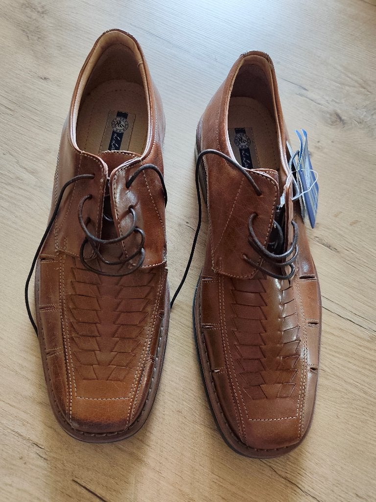 Nieuw! Herenschoenen maat 43, Ophalen, Bruin, Nieuw, L. Lambertazzi