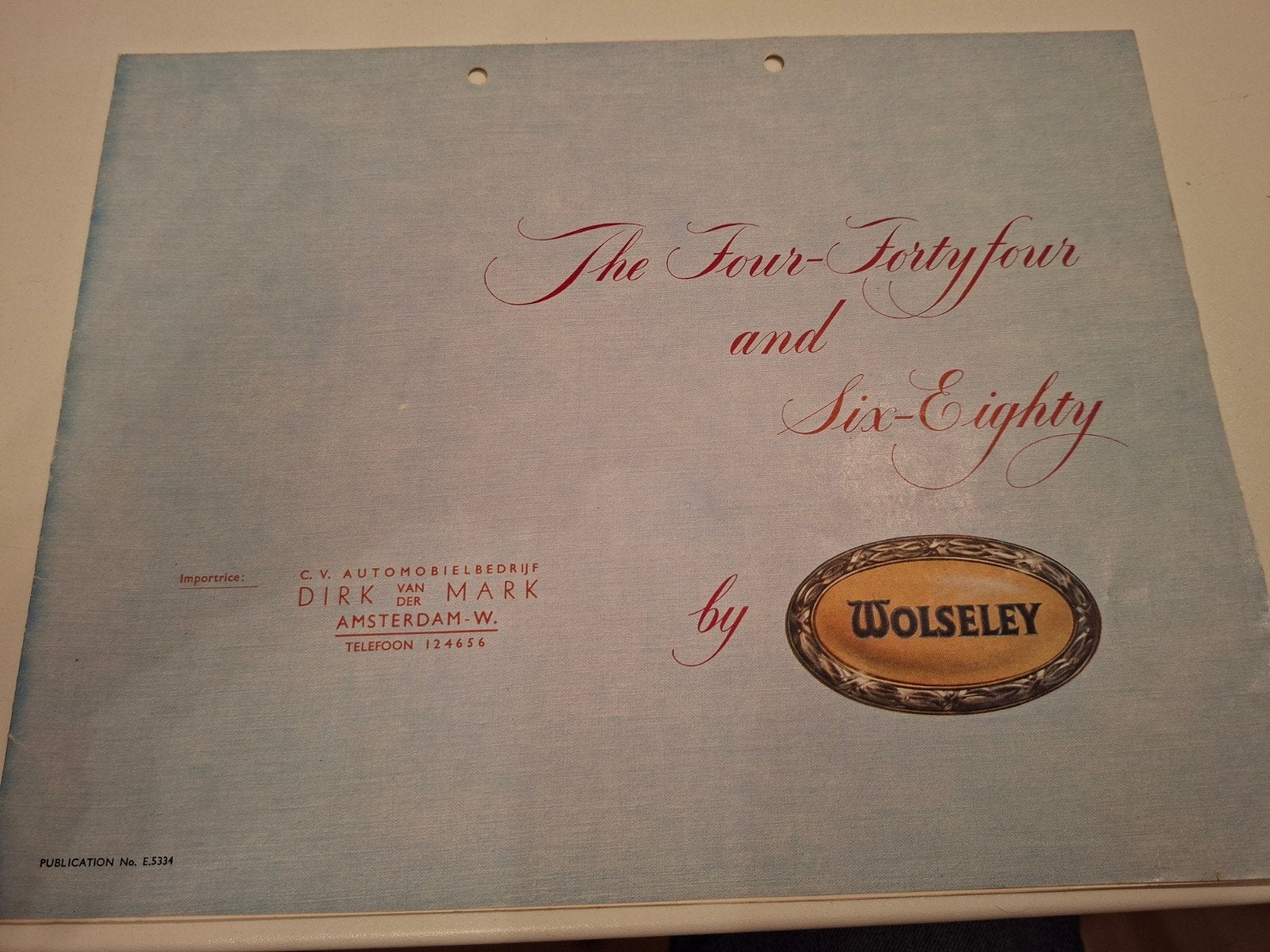 Wolseley Four-Fortyfour & Six-Eighty Brochure (1950s), Ophalen of Verzenden, Gelezen, Overige merken, Wolseley Motors Limited