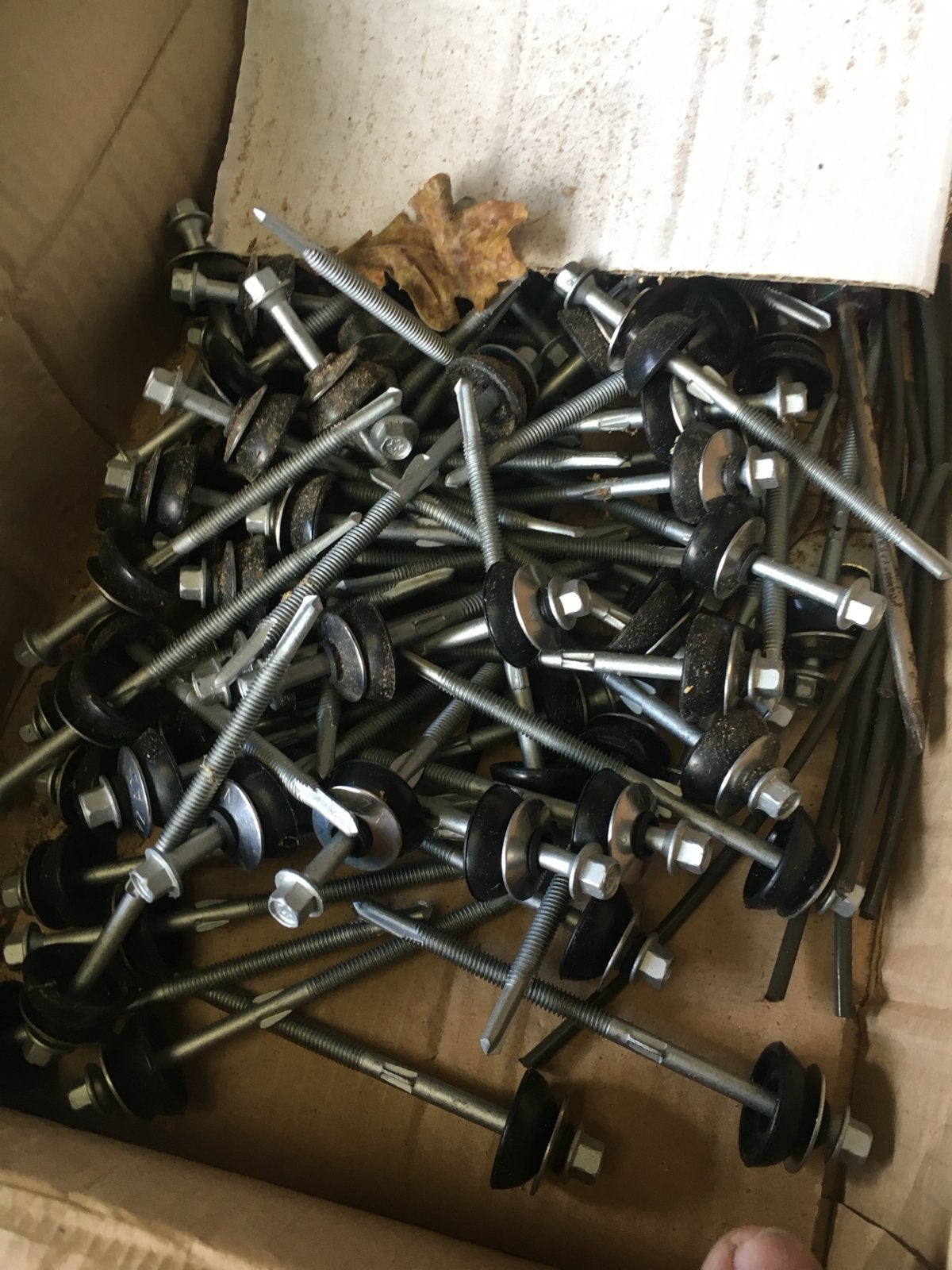 Zelfborende schroeven met ring en dop, Ophalen of Verzenden, Gebruikt, 50 tot 100 mm, Schroeven