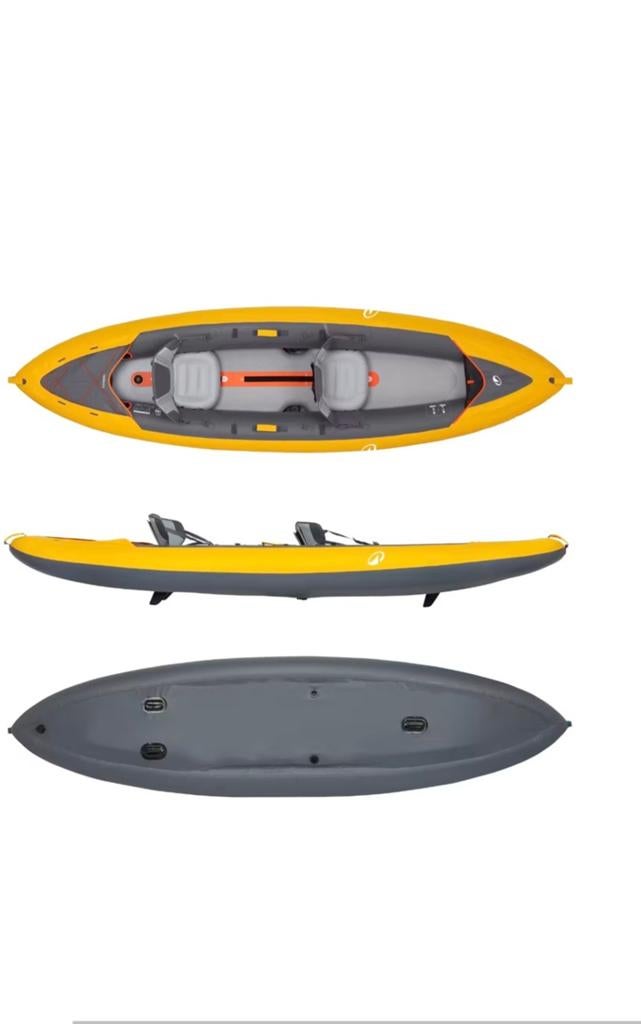 Itiwit Touring 100 opblaasbare 2-persoons kano kajak, Watersport en Boten, Ophalen, Zo goed als nieuw, Zeil