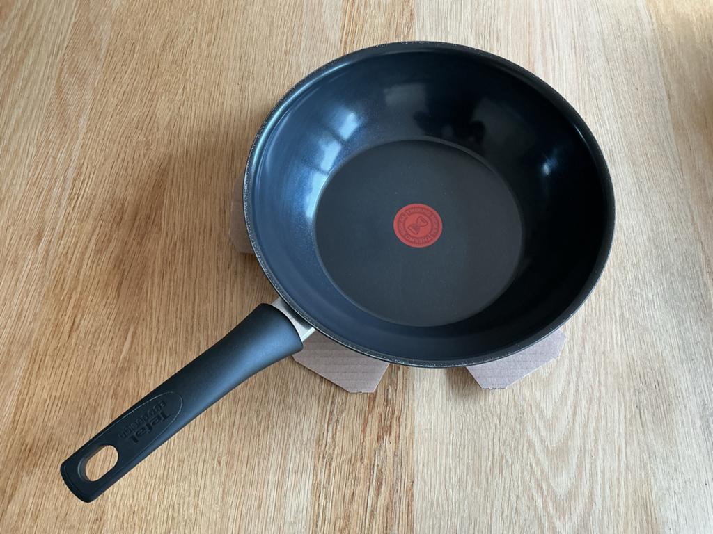 Tefal Wokpan Renew ON - 28cm - geschikt voor Inductie, Ophalen of Verzenden, Zo goed als nieuw, Aluminium