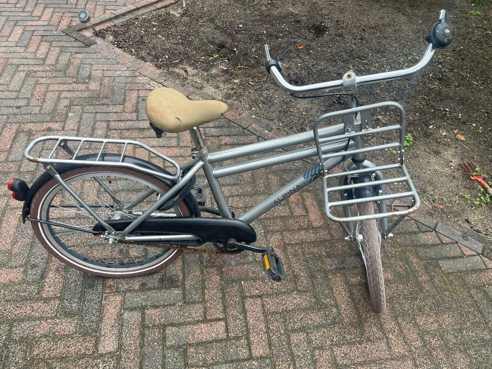 Alpina C20 jongensfiets met voordrager 20inch, Ophalen, Gebruikt, Terugtraprem, 16 tot 20 inch