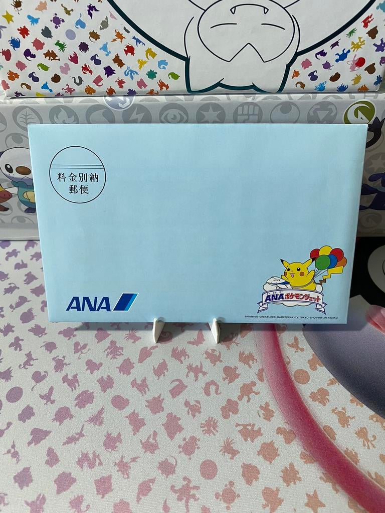 Pokemon Pikachu Gold Jet Card ANA 1998 Boarding Pass Sealed, Kaart, Foto of Prent, Ophalen of Verzenden, Zo goed als nieuw, Privacyquestions@pokemon.com