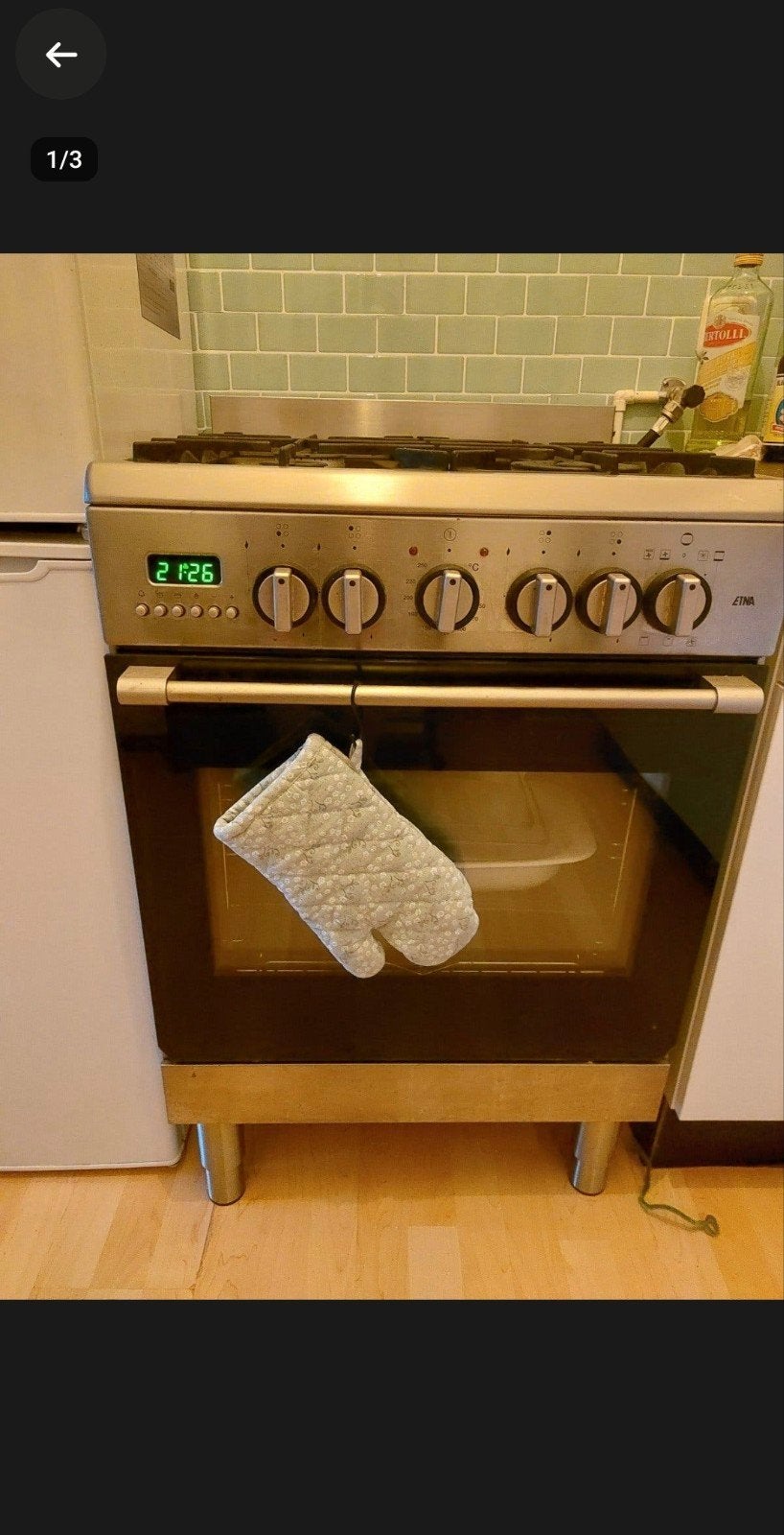 Etna Vrijstaand Gasfornuis met Oven, Ophalen, Gebruikt, 4 kookzones, Gas