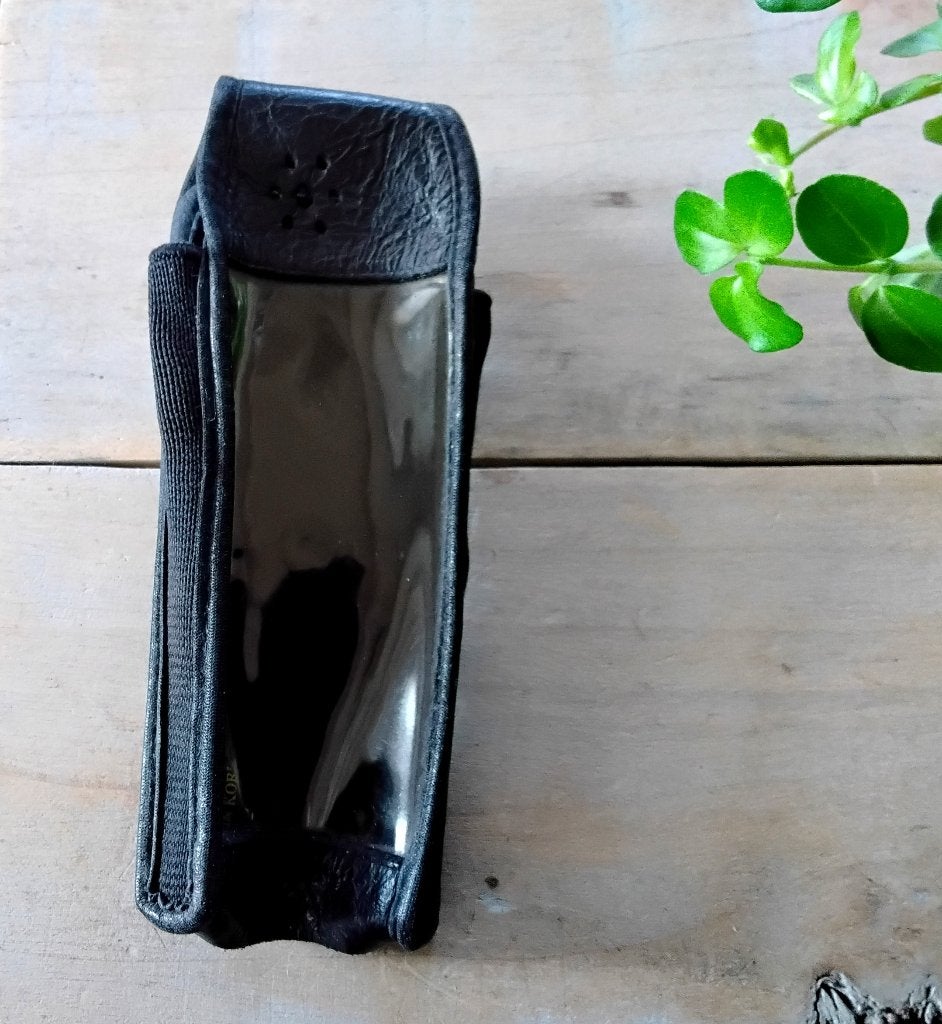 Vintage lederen telefoonhoesje voor Siemens s6 - telefoontas, Ophalen of Verzenden, Gebruikt, Hoesje of Tasje
