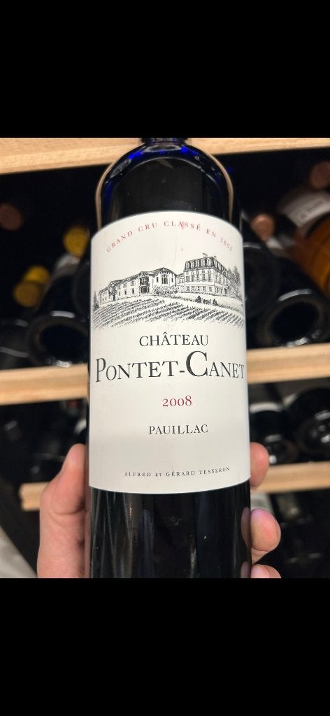 Pontet Canet Pauillac 2008 5e Grand Cru Classé 1855, Ophalen of Verzenden, Zo goed als nieuw, Frankrijk, Rode wijn
