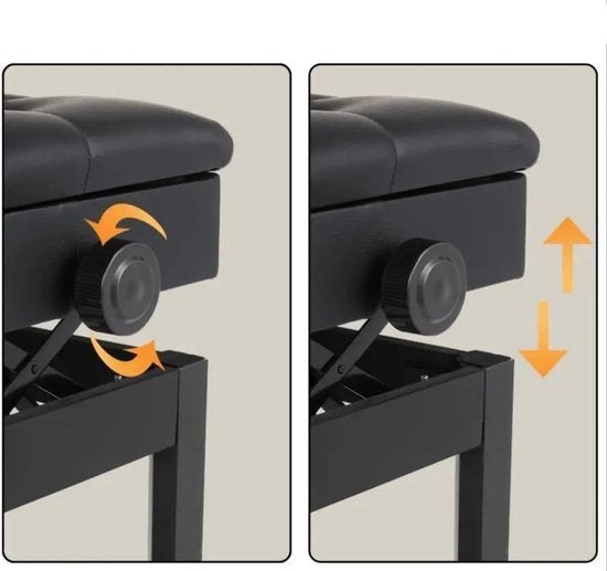 Pianokruk - Pianobank - Pianostoel - Verstelbare Dubbele Pia, Corvance B.V., Verzenden, Nieuw, Corvancebol@gmail.com