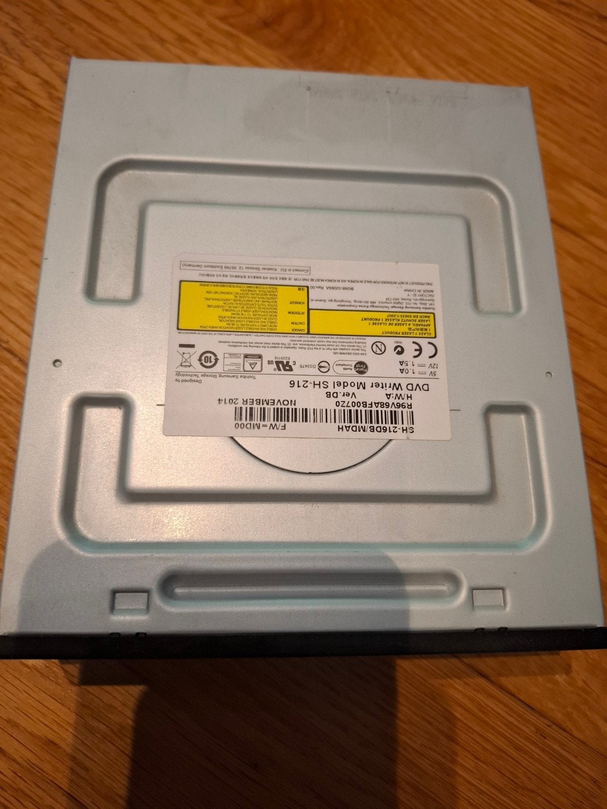 Samsung SH-216 DVD Writer (Intern), Computers en Software, Optische drives, Intern, Gebruikt, Dvd, Ophalen of Verzenden