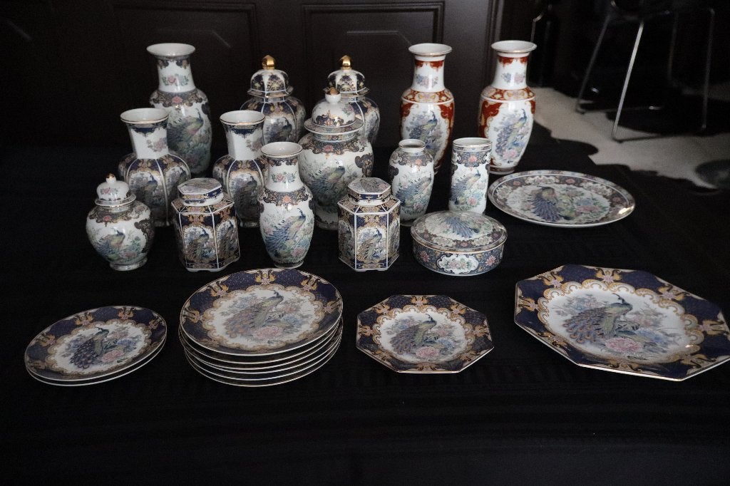 Vintage "Eiwa Kinsei" Japan porselinen servies c 1960, Ophalen of Verzenden