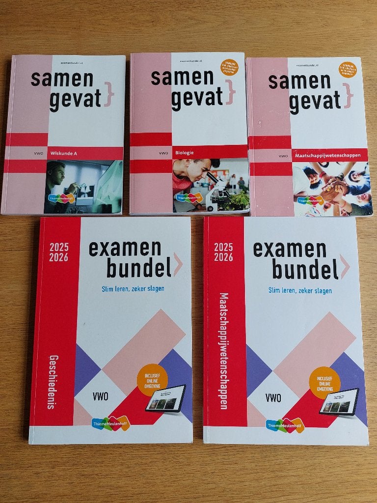 Samengevat en examenbundels, Boeken, Ophalen, Zo goed als nieuw, VWO