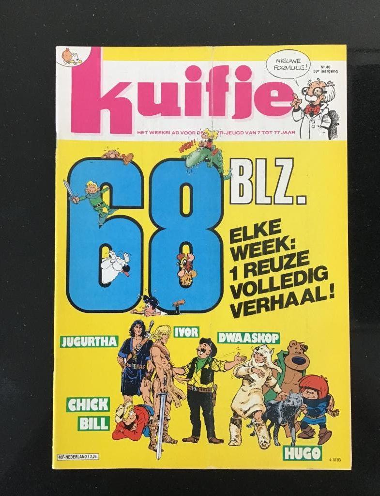 Weekblad Kuifje. Uitgave 1983. Nummer 40., Boeken, Gelezen, Kuifje, Verzenden, Eén stripboek