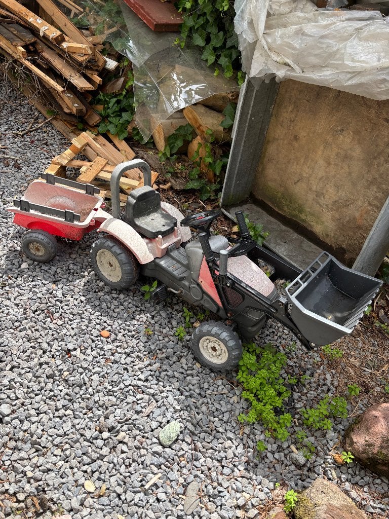 Speelgoed traktor trekker, Ophalen, Gebruikt