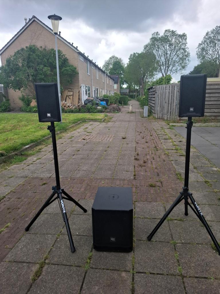 Power Dynamics 1200 Combo PA-systeem met subwoofer en tops, Overige merken, Gebruikt, Ophalen of Verzenden, Complete surroundset