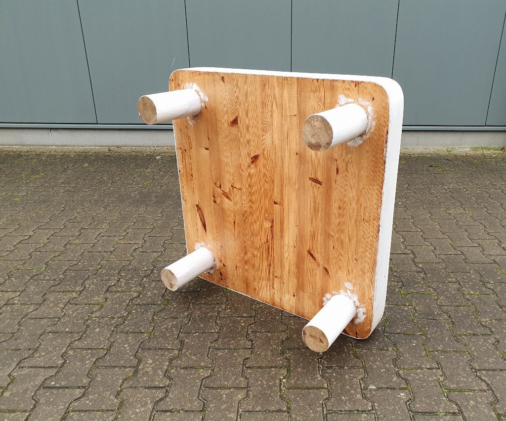 Vintage pine coffee table grenen salontafel retro -opknapper, Ophalen, Gebruikt, 100 tot 150 cm, 50 tot 100 cm