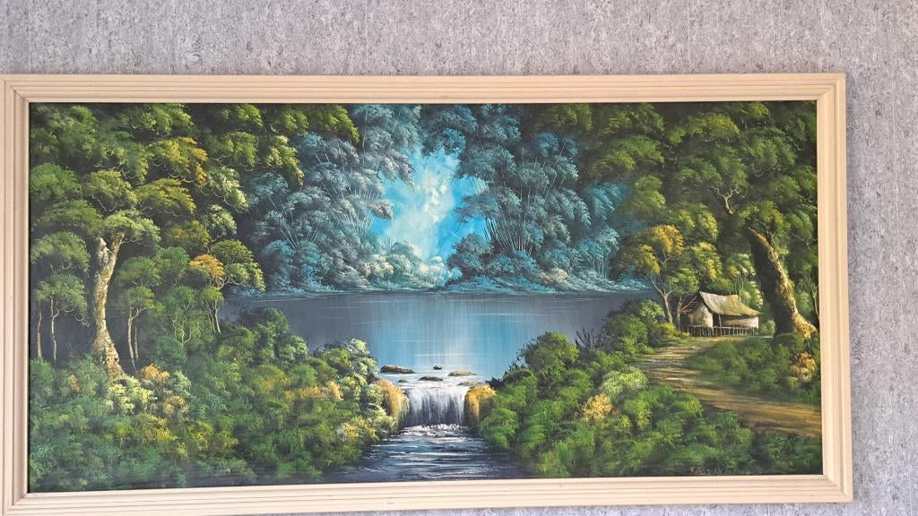 Schilderij Indisch stilleven, Ophalen